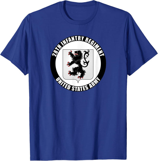 28th Infantry Regiment United States Army Veteran Military T-Shirt - T-Shirt | Royal