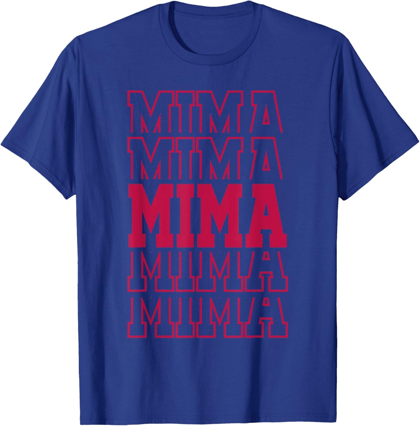 Cute Personalized Mima Birthday Matching Family T-Shirt - T-Shirt | Royal