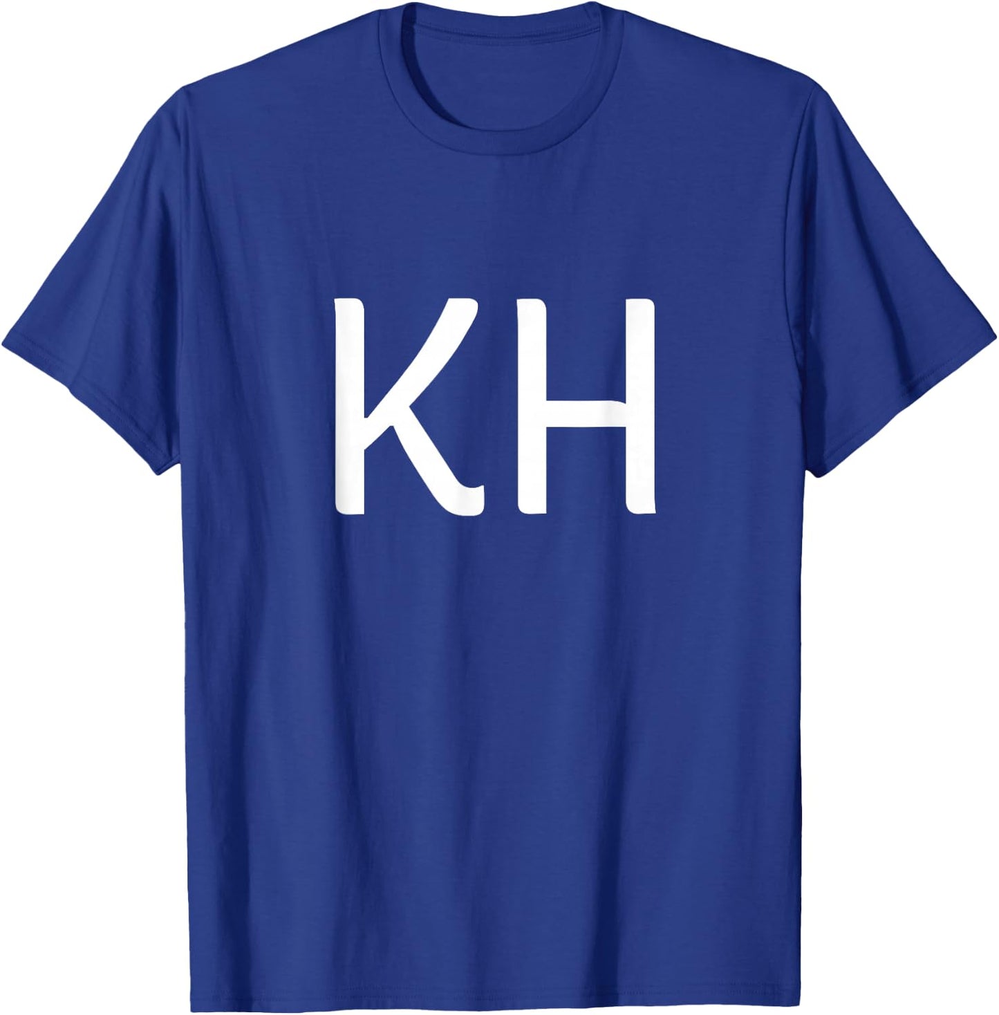 KH Two Letter Pair - Elegant Personalized Initials T-Shirt - T-Shirt | Royal