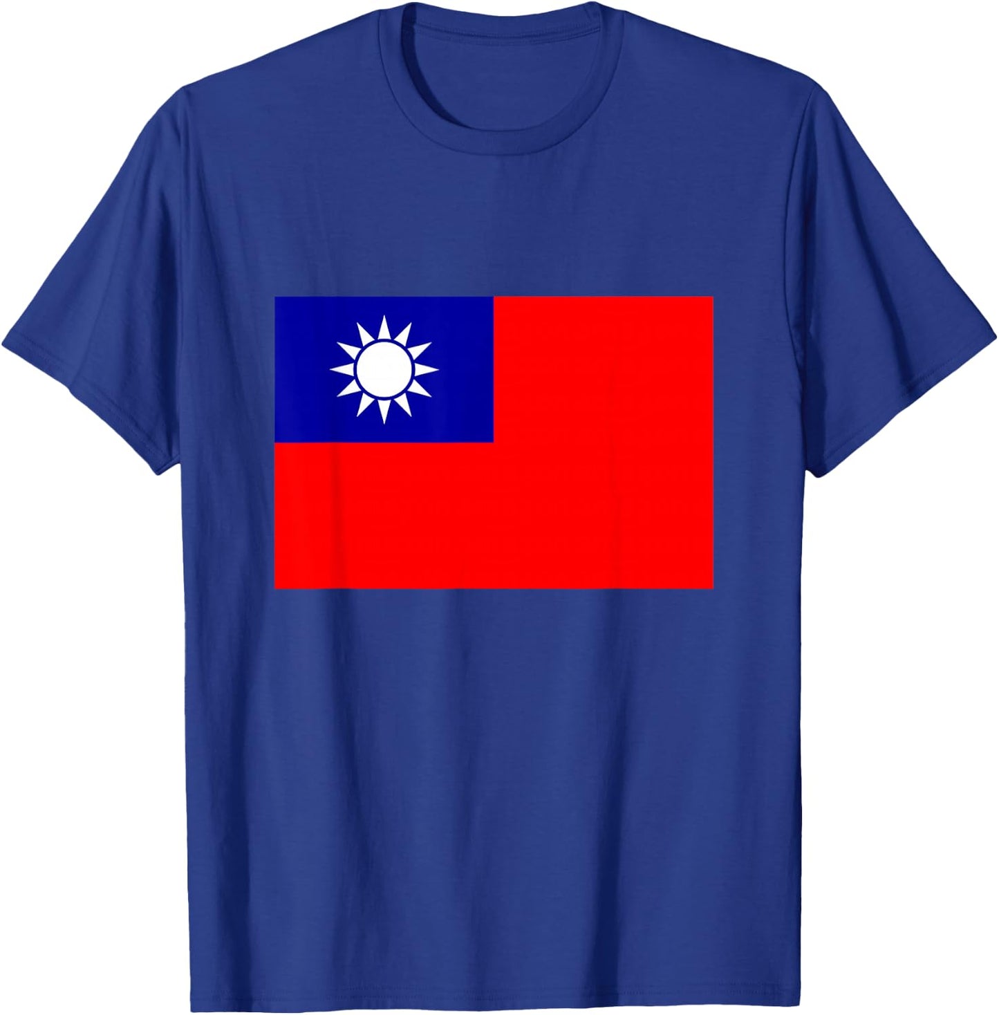Flag of the Republic of China - Taiwan T-Shirt - T-Shirt | Royal