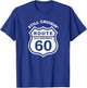 Just Over The Hill Funny 60th Birthday Route Old Highway T-Shirt - T-Shirt | Royal