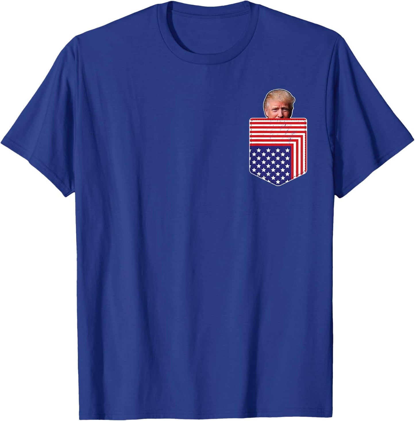 Peeking Pocket Trump Shirt Trump In Your Pocket 2024 T-Shirt - T-Shirt | Royal