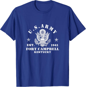 Veteran Fort Campbell Kentucky KY 101st Airborne Soldiers T-Shirt - T-Shirt | Royal