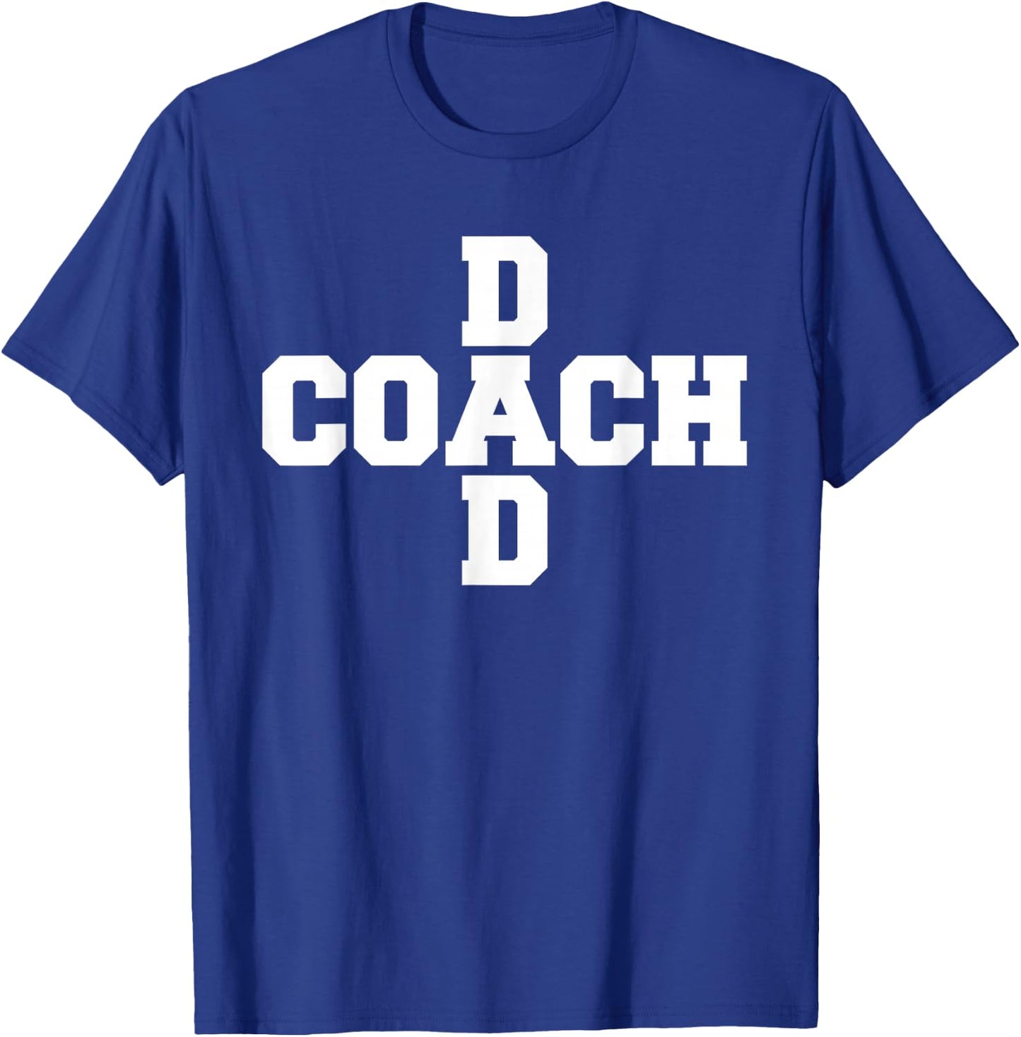 Criss-Cross Coach Dad T-Shirt - T-Shirt | Royal
