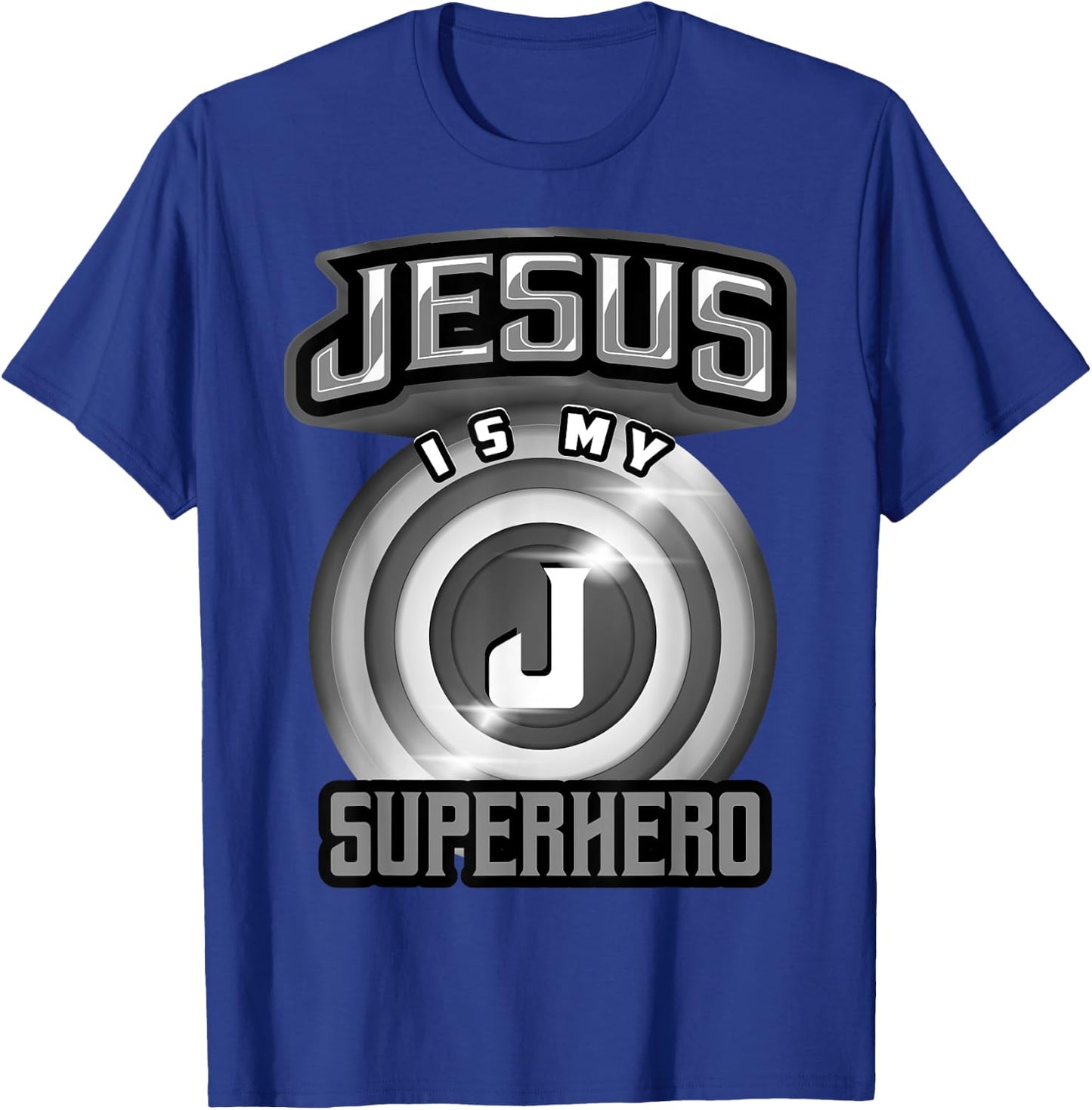 Jesus Is My Superhero Shirt | Cute Powerful Christian Gift T-Shirt - T-Shirt | Royal