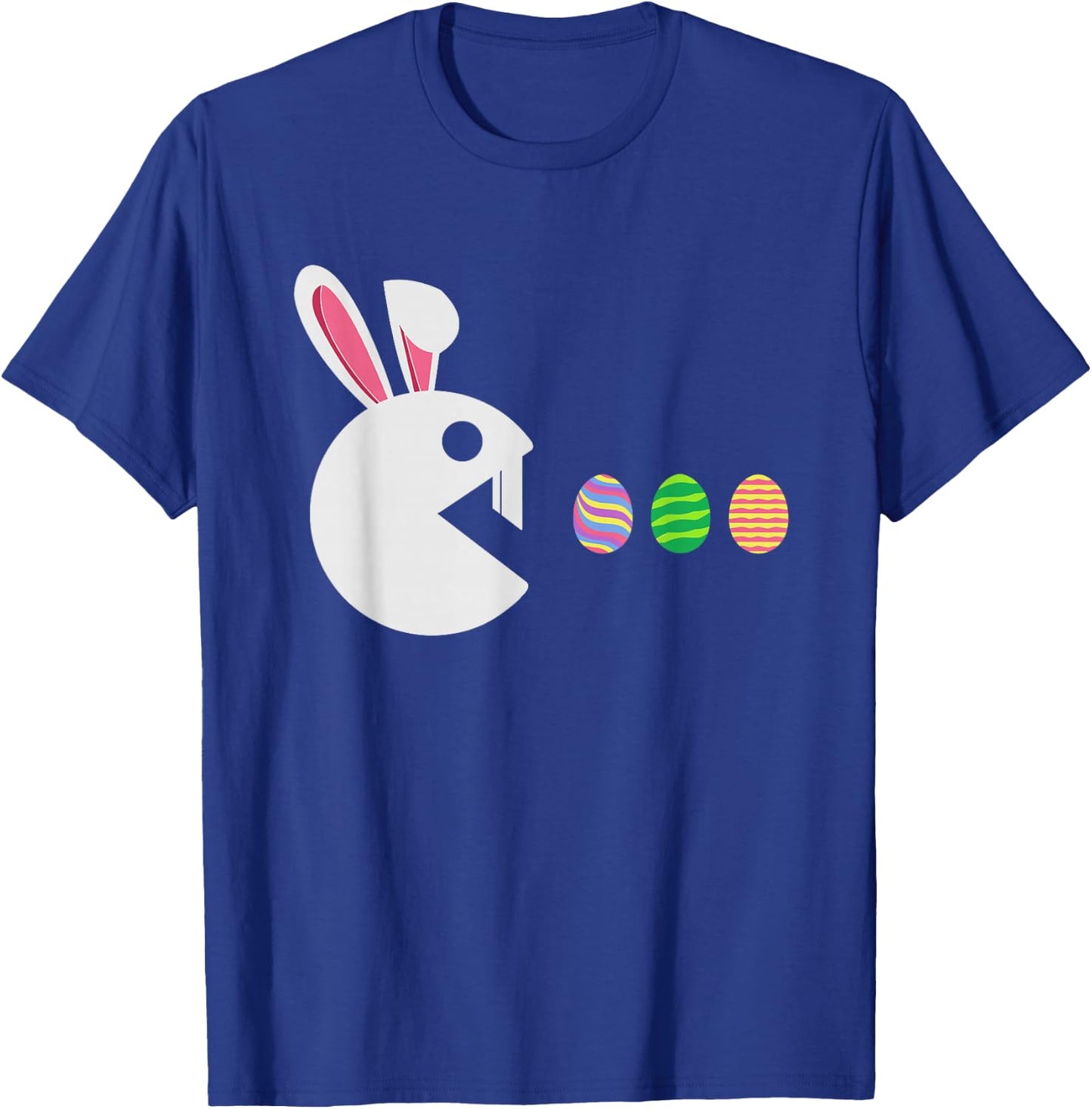 Bunny Happy Easter Egg Hunting Video Game Gamer Boys Kids T-Shirt - T-Shirt | Royal