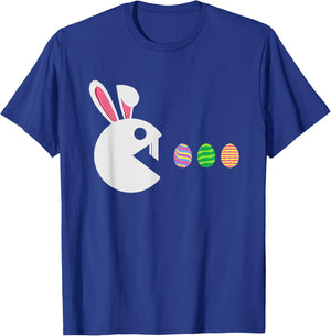 Bunny Happy Easter Egg Hunting Video Game Gamer Boys Kids T-Shirt - T-Shirt | Royal