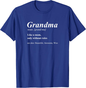 Grandma Dictionary Definition Noun Funny T-Shirt - T-Shirt | Royal