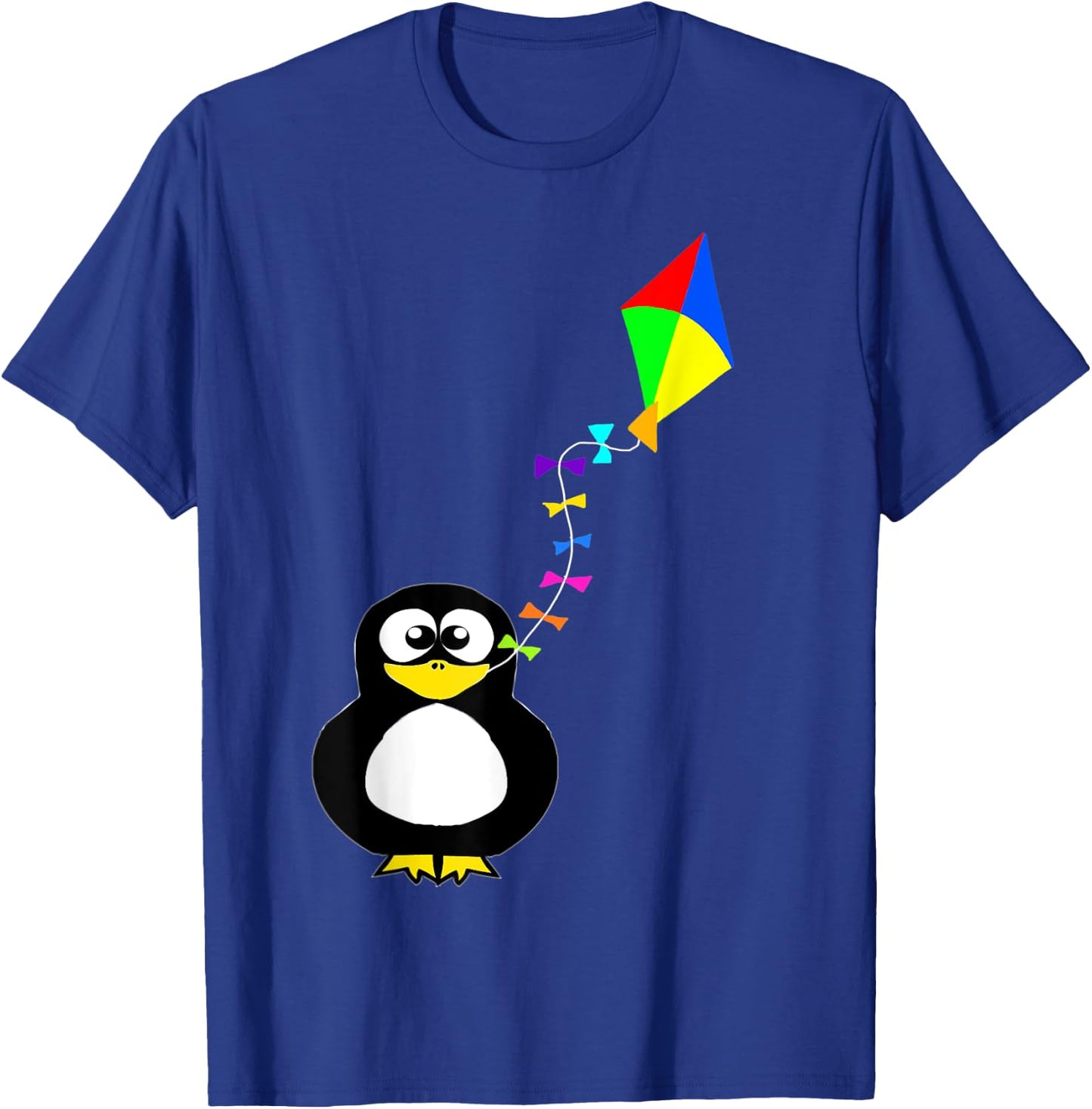 Funny Penguin Water Bird Kite Flying Kite Flyer Gifts T-Shirt - T-Shirt | Royal