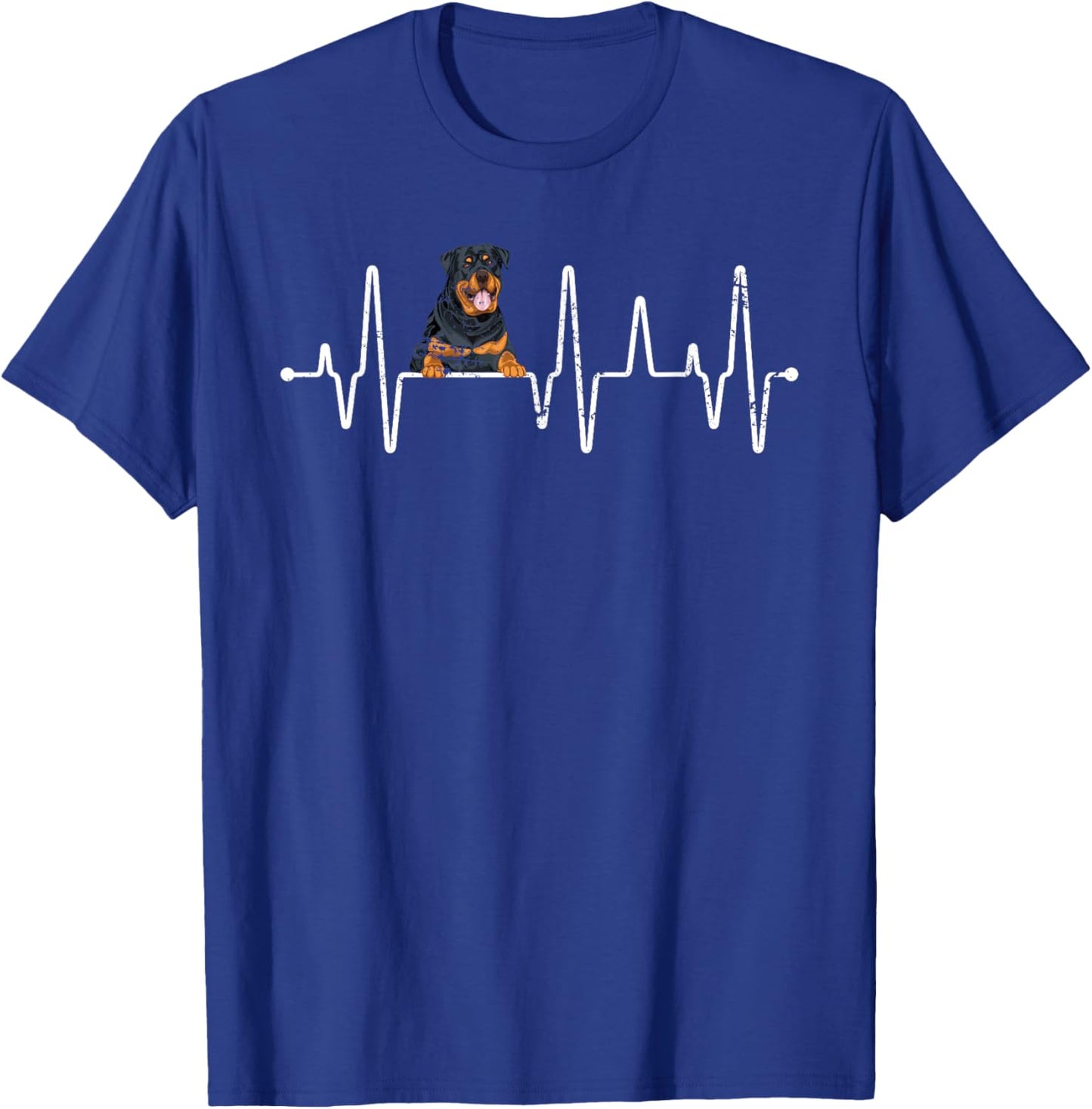 Heartbeat Rottweiler T-Shirt - T-Shirt | Royal