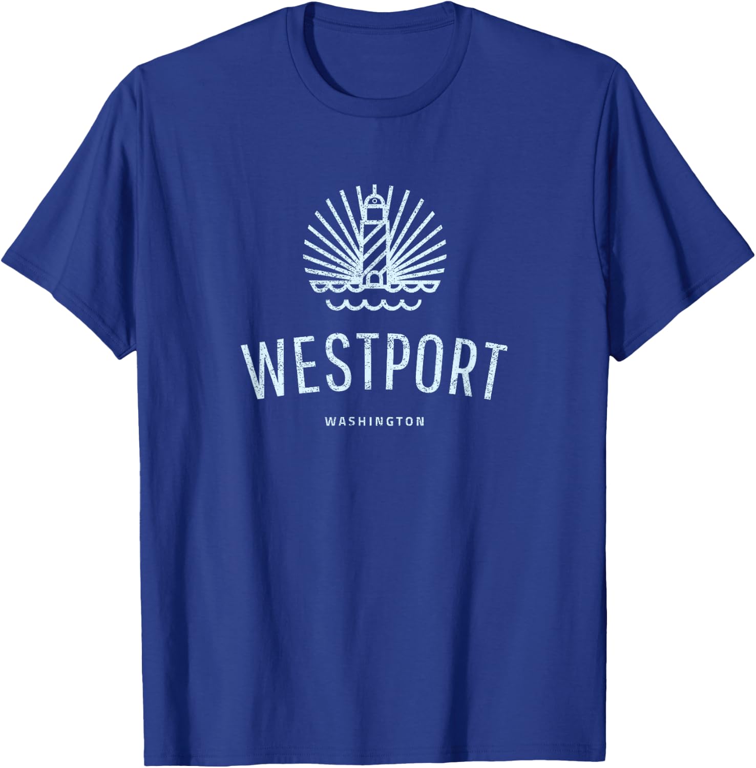 Westport Washington Lighthouse Coast souvenir, Gift T-Shirt - T-Shirt | Royal