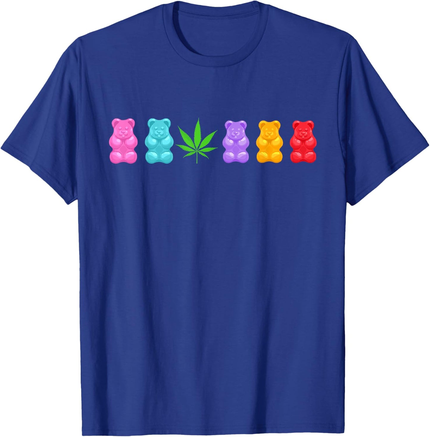 CBD Gummy | Marijuana Weed Yummy T-Shirt - T-Shirt | Royal