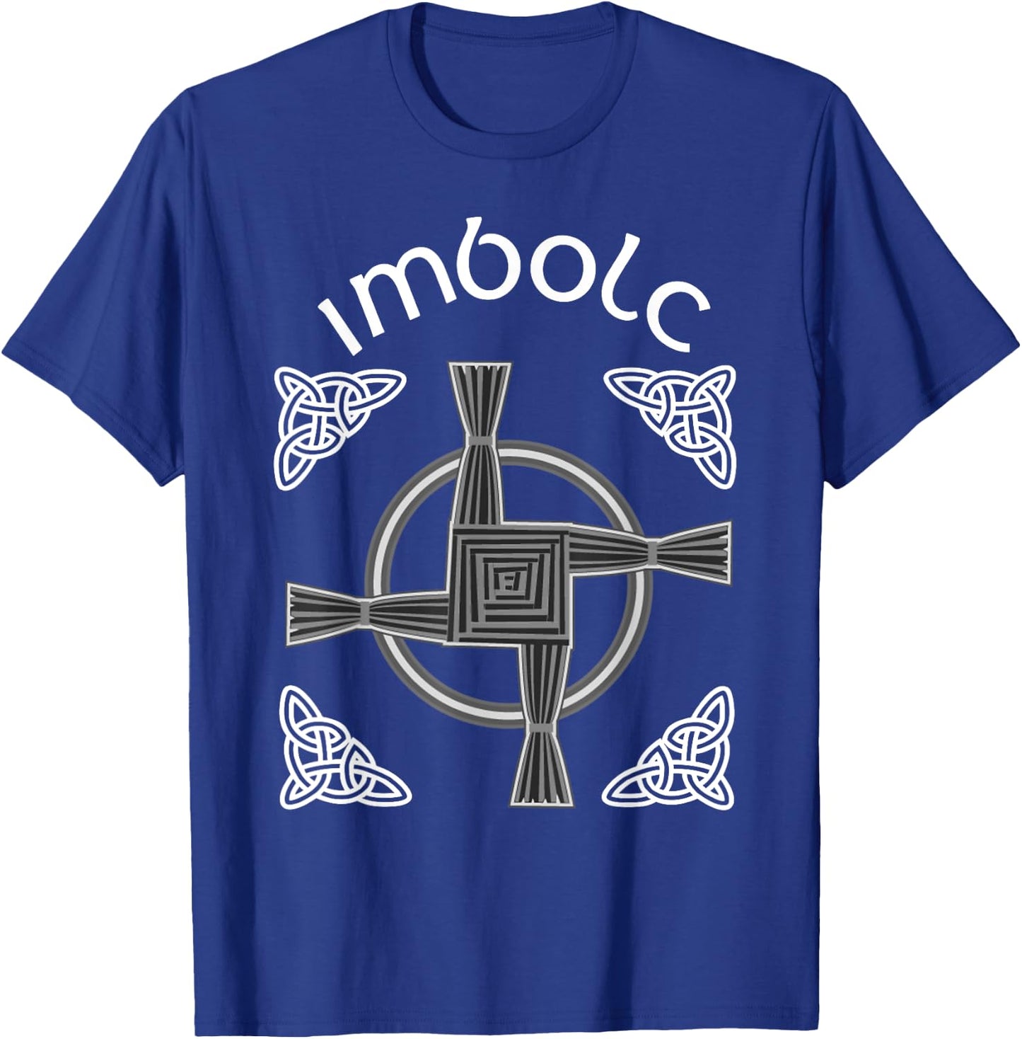 Imbolc Celtic St Brigids Cross Irish Gaelic Christian T-Shirt - T-Shirt | Royal