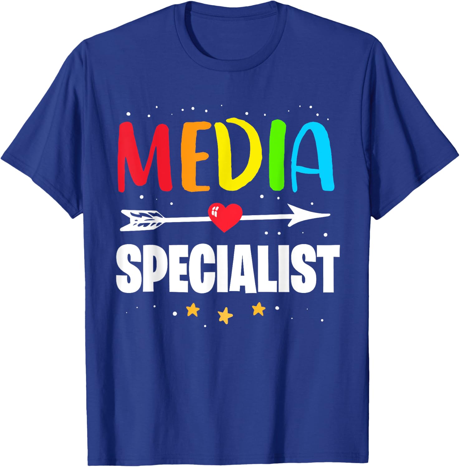 Funny Appreciation Week School Library Media Specialist T-Shirt - T-Shirt | Royal