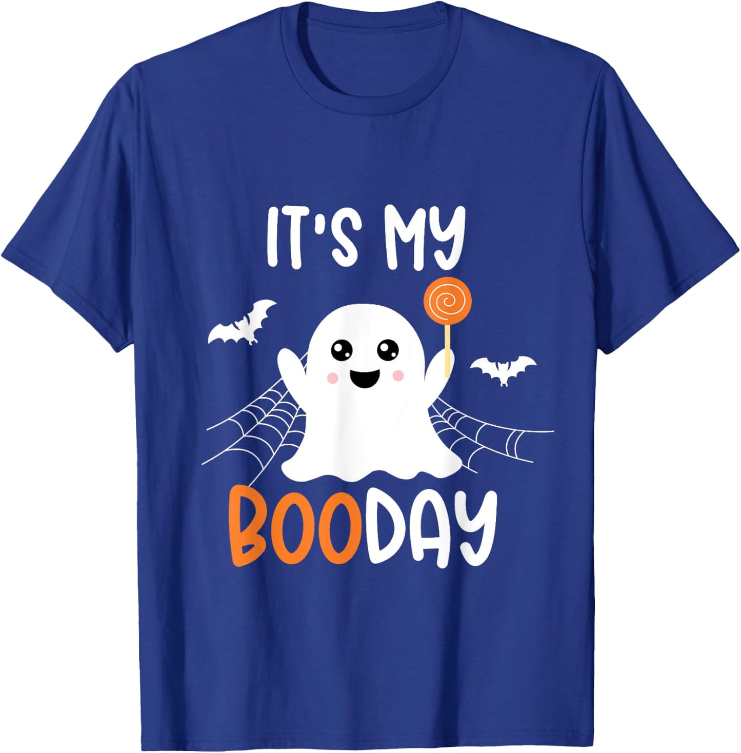 Its My Boo Day Cute Halloween Birthday Ghost Boy Girl Kids T-Shirt - T-Shirt | Royal