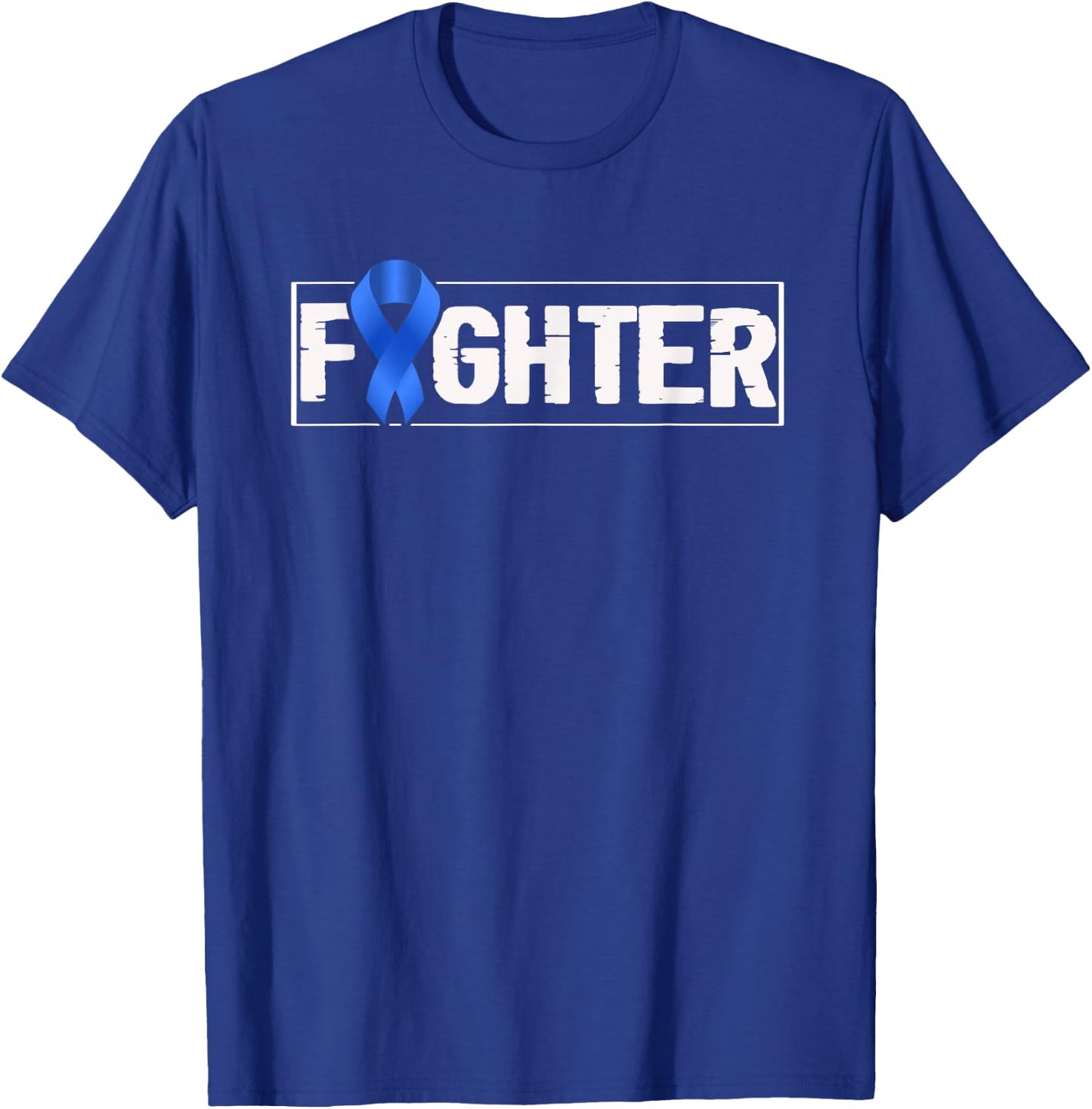 Child Abuse Prevention Month Fighter Awareness Blue Ribbon T-Shirt - T-Shirt | Royal