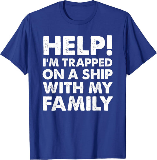 Funny Family Cruise Shirt Matching Vacation Cruising T-Shirt - T-Shirt | Royal