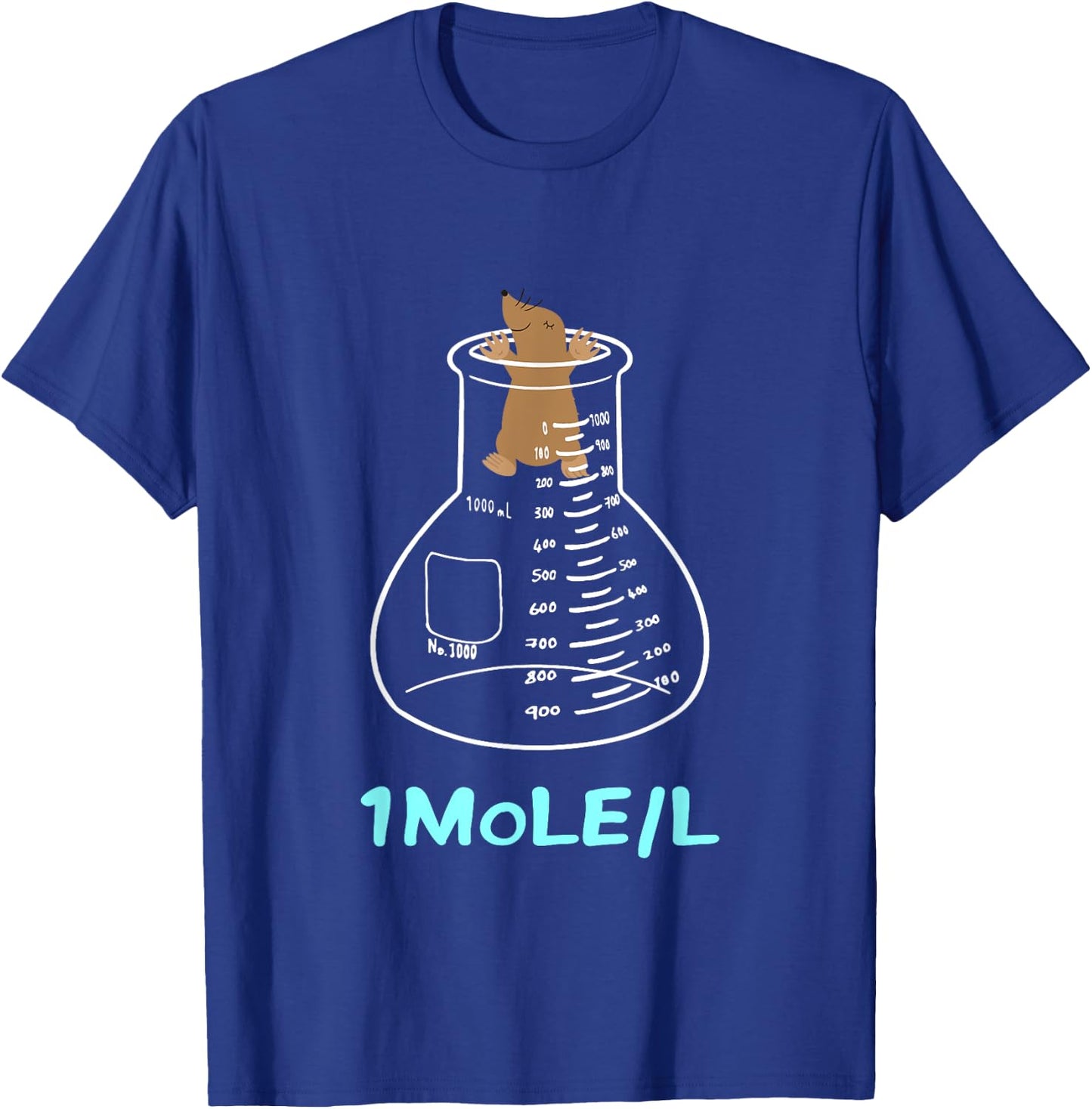 Elements Scientist periodic Table Student Funny 1 Mole/L T-Shirt - T-Shirt | Royal