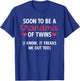 Grandmother Of Two Soon To Be A Grandma Of Twins T-Shirt - T-Shirt | Royal