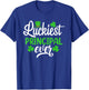 Luckiest Principal Ever Funny St Patrick's Day Shamrocks T-Shirt - T-Shirt | Royal