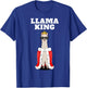 Llama King | Boys Llama | Llama , Black T-Shirt - T-Shirt | Royal