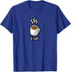 1-Up Coffee Funny 8-Bit Pixel Vintage One Up Graphic T-Shirt - T-Shirt | Royal