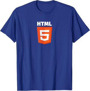 Couples HTML CSS Programmer T-Shirt - T-Shirt | Royal
