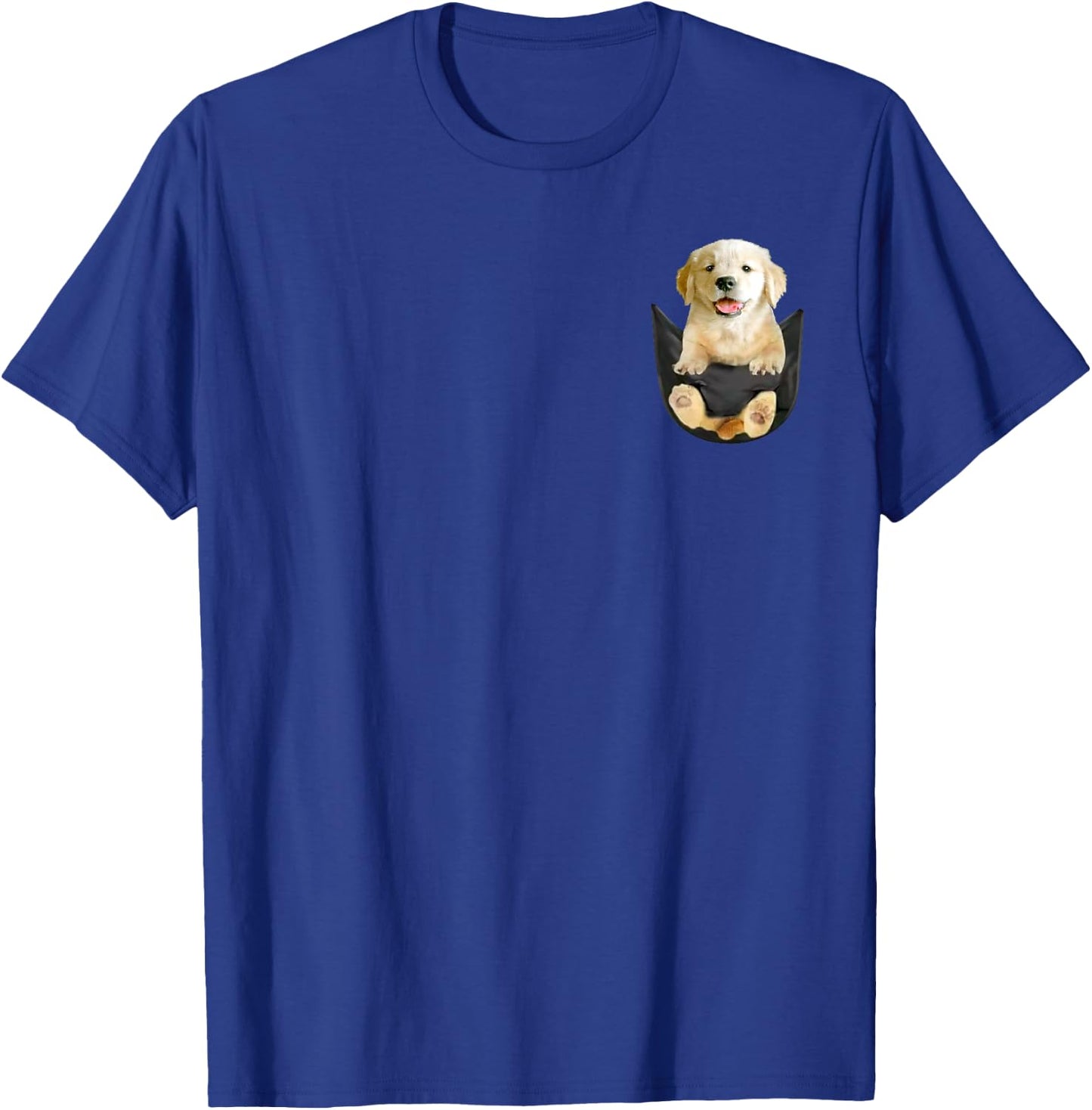 Funny Yellow Lab In Pocket Labrador Retriever T-Shirt - T-Shirt | Royal
