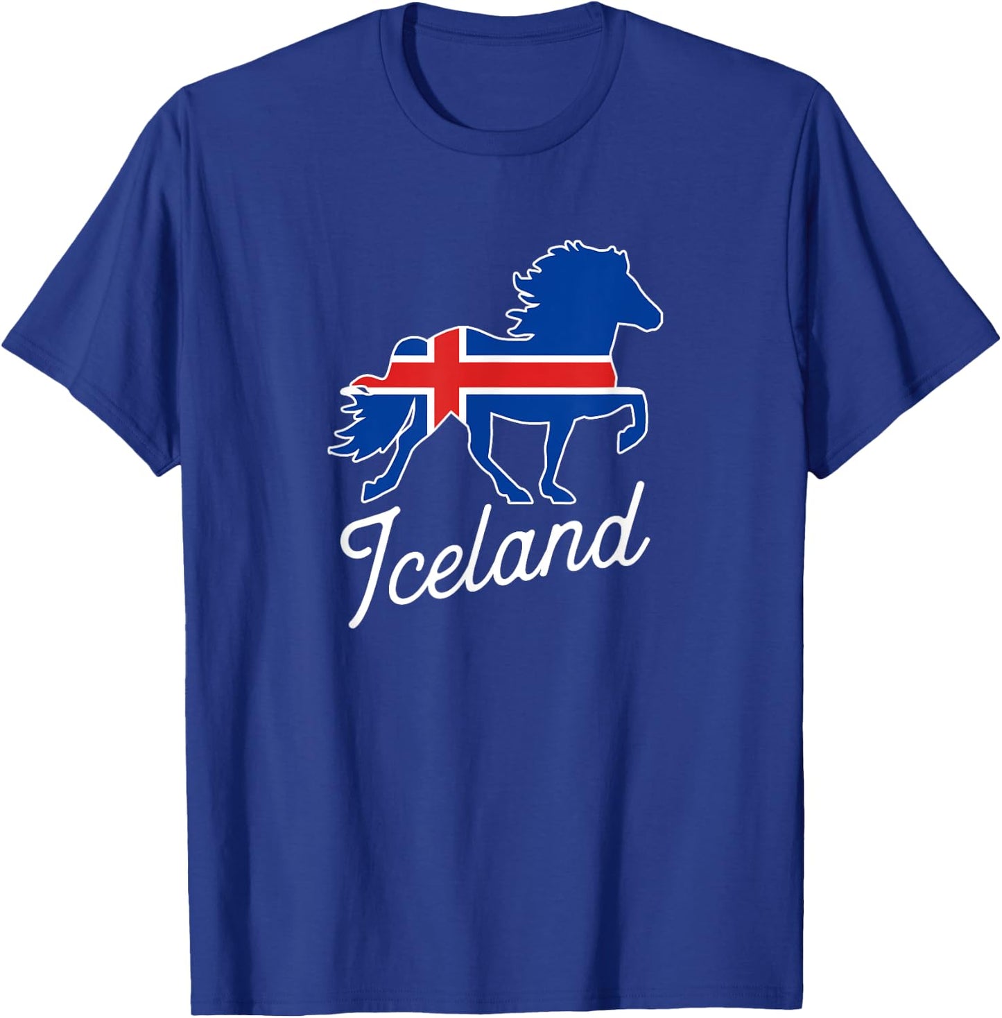 Flag of Iceland Shirt with Horse T-Shirt - T-Shirt | Royal