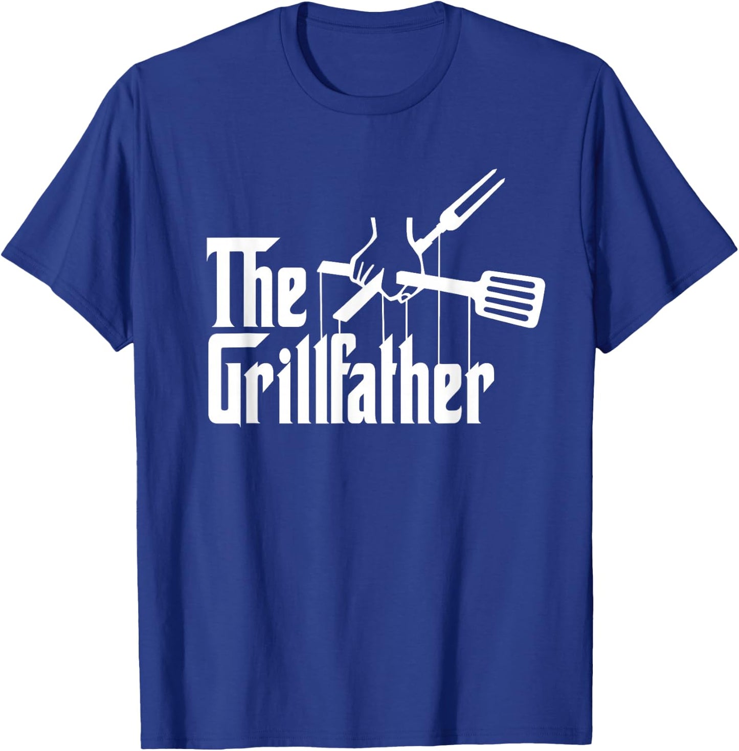 The Grillfather BBQ Grill & Smoker | Barbecue Chef T-Shirt - T-Shirt | Royal