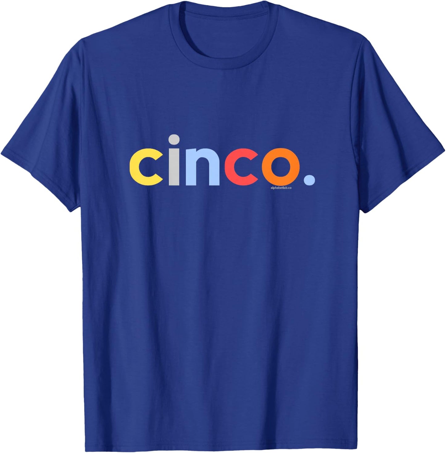 Kids 5th Birthday Shirt Boy 5 Year Old Cinco Anos | Spanish Ideas T-Shirt - T-Shirt | Royal