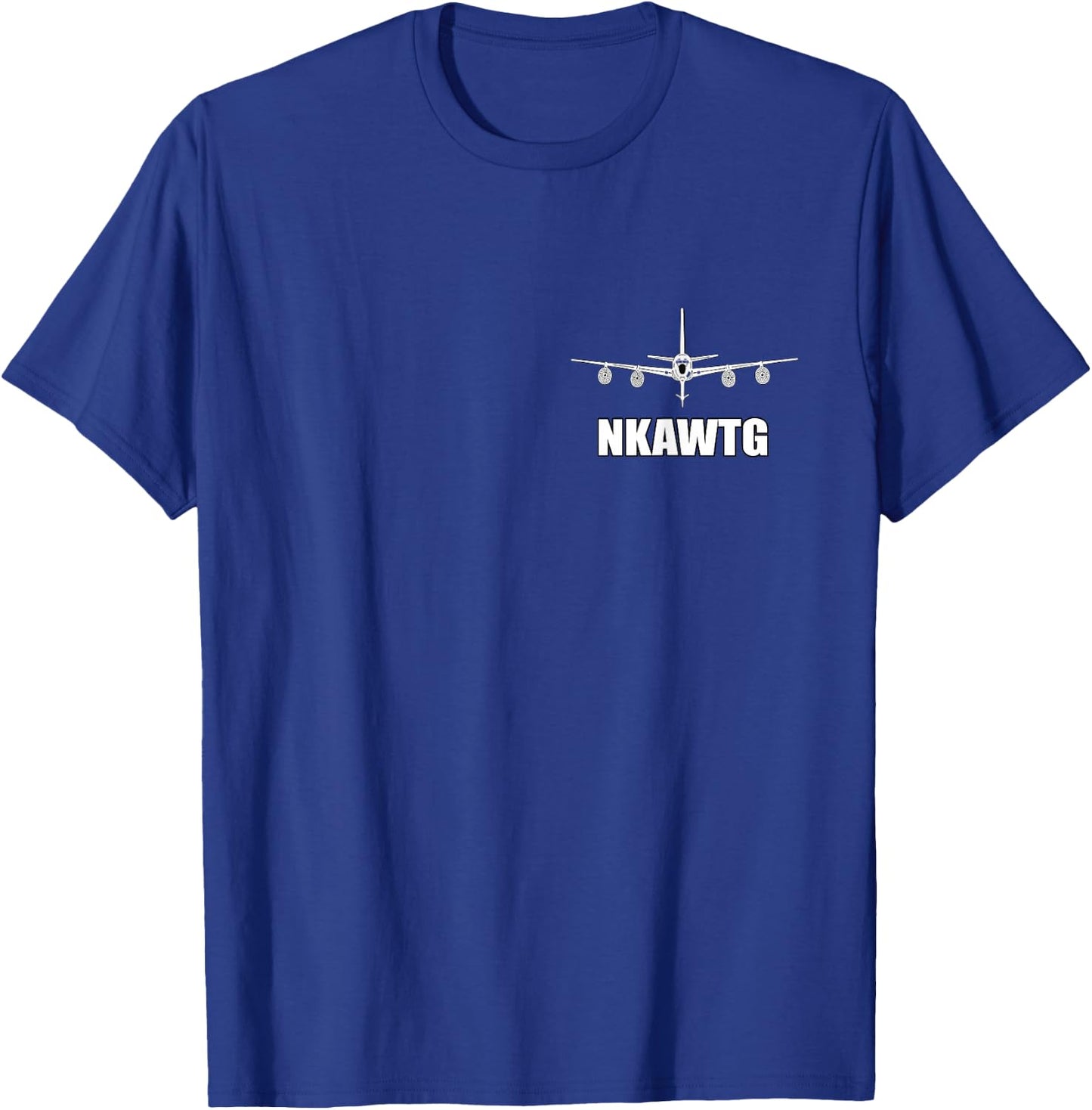 I'd Rather Be Passing Gas - KC135 Stratotanker NKAWTG Funny Aviation - Black - Adults - Short Sleeve - Pull On - Letter Print - Classic Fit - Cotton 65%, Polyester 35% T-Shirt - T-Shirt | Royal