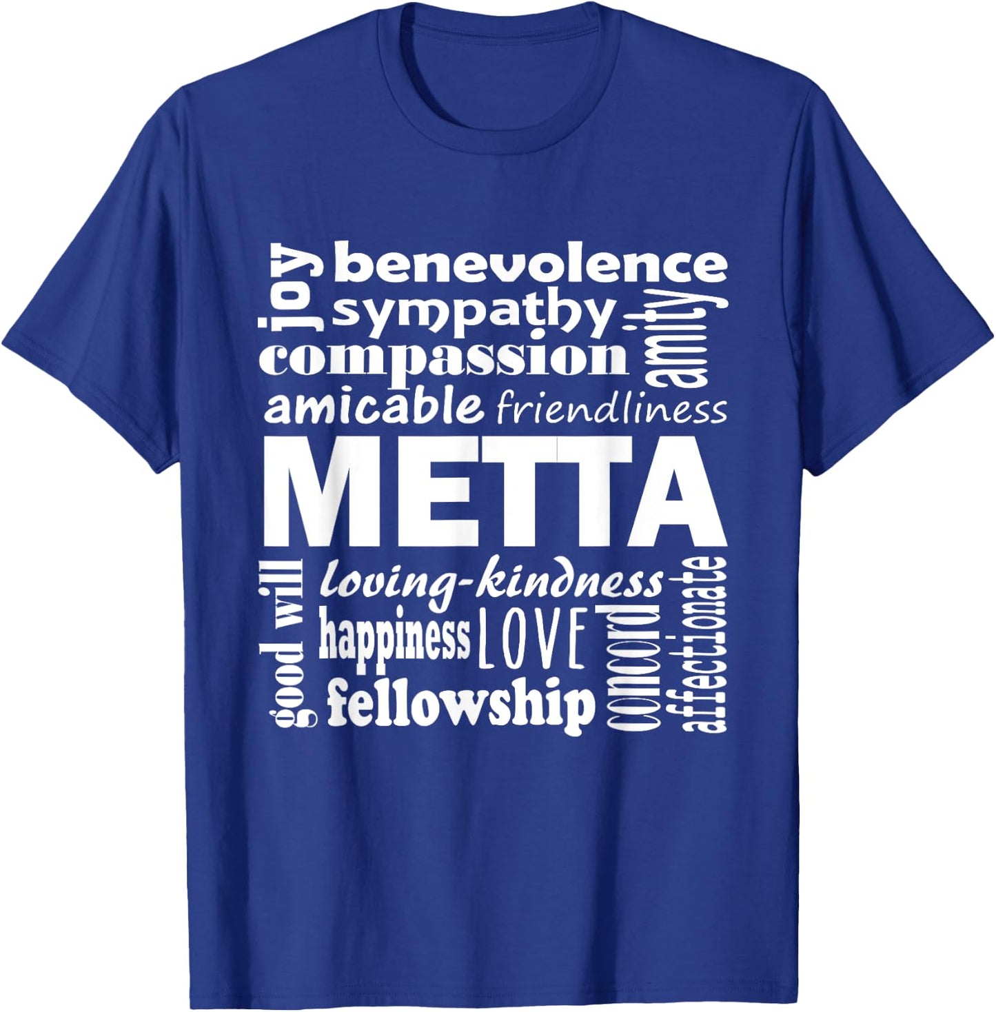 Metta Meditation Definition T-Shirt - T-Shirt | Royal