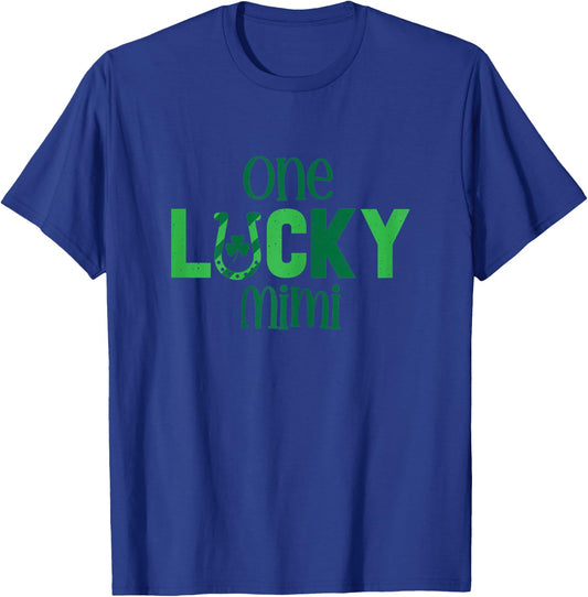 Saint Patricks Day Costumes for Mimi Matching One Lucky Mimi T-Shirt - T-Shirt | Royal