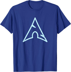 Arch Linux lovers Blue Large Logo Open Source Os T-Shirt - T-Shirt | Royal