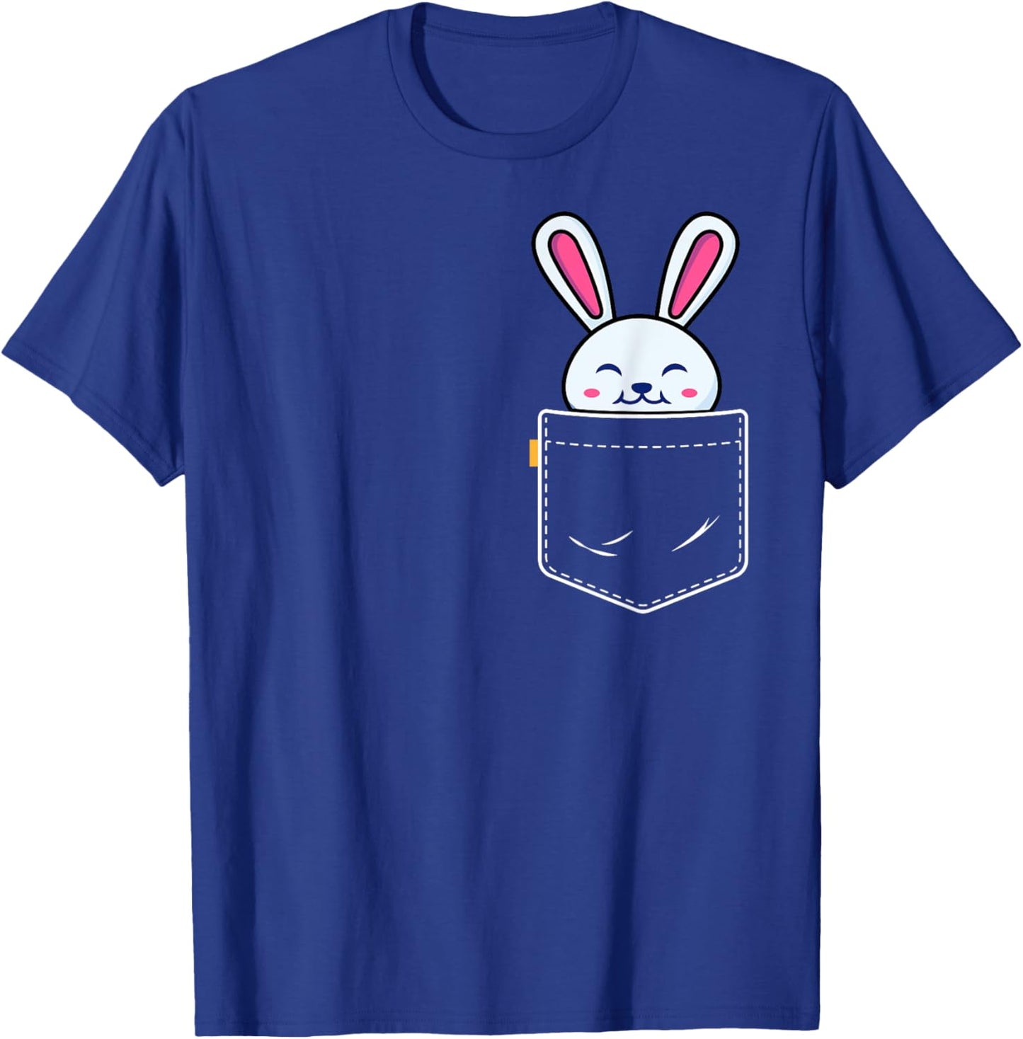 Bunny In Pocket Shirt Rabbit Lover Gifts Men Kids T-Shirt - T-Shirt | Royal