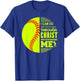 Christian Softball I Can Do All Things Philippians Gift T-Shirt - T-Shirt | Royal