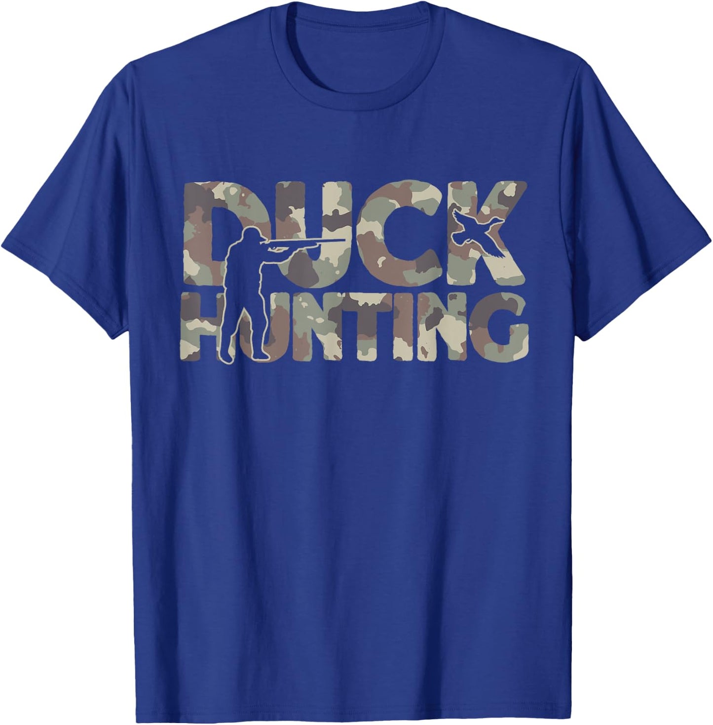 Duck Hunting Camouflage Duck Hunter T-Shirt - T-Shirt | Royal