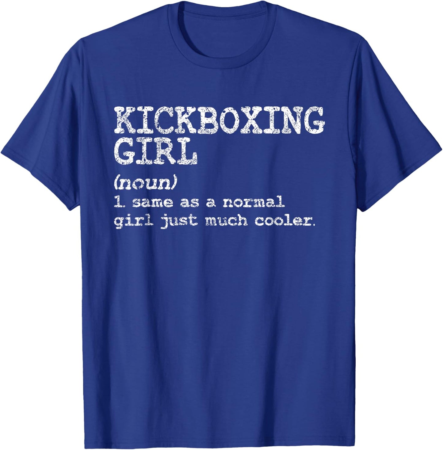 Kickboxing Girl Definition Funny Women Coach Martial Arts T-Shirt - T-Shirt | Royal