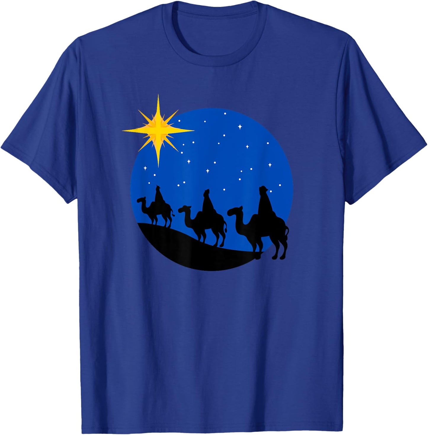 Christmas Nativity Jesus Birth The Three Wise Men T-Shirt - T-Shirt | Royal