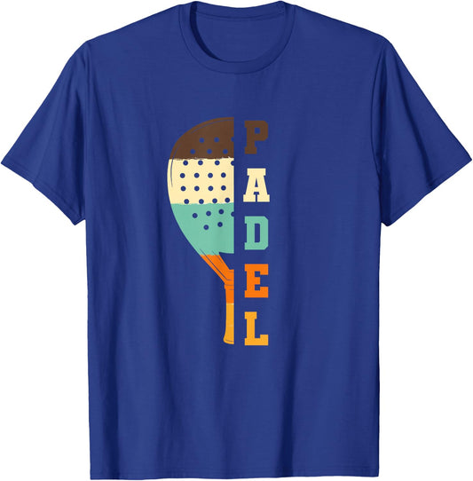 Padel Paddle Tennis Racquet Ball Vintage Colors T-Shirt - T-Shirt | Royal