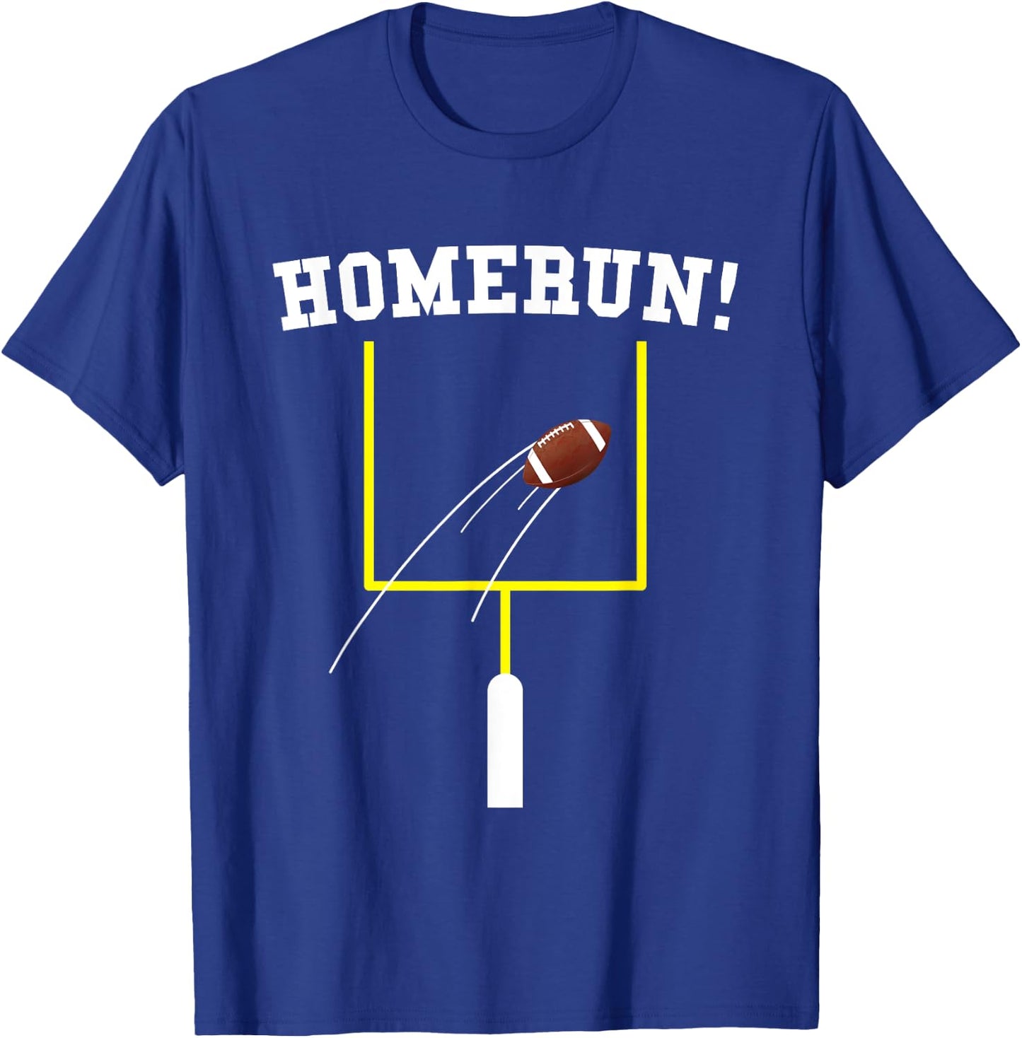 Funny Homerun Football Baseball Sports Mix Up Humor T-Shirt - T-Shirt | Royal