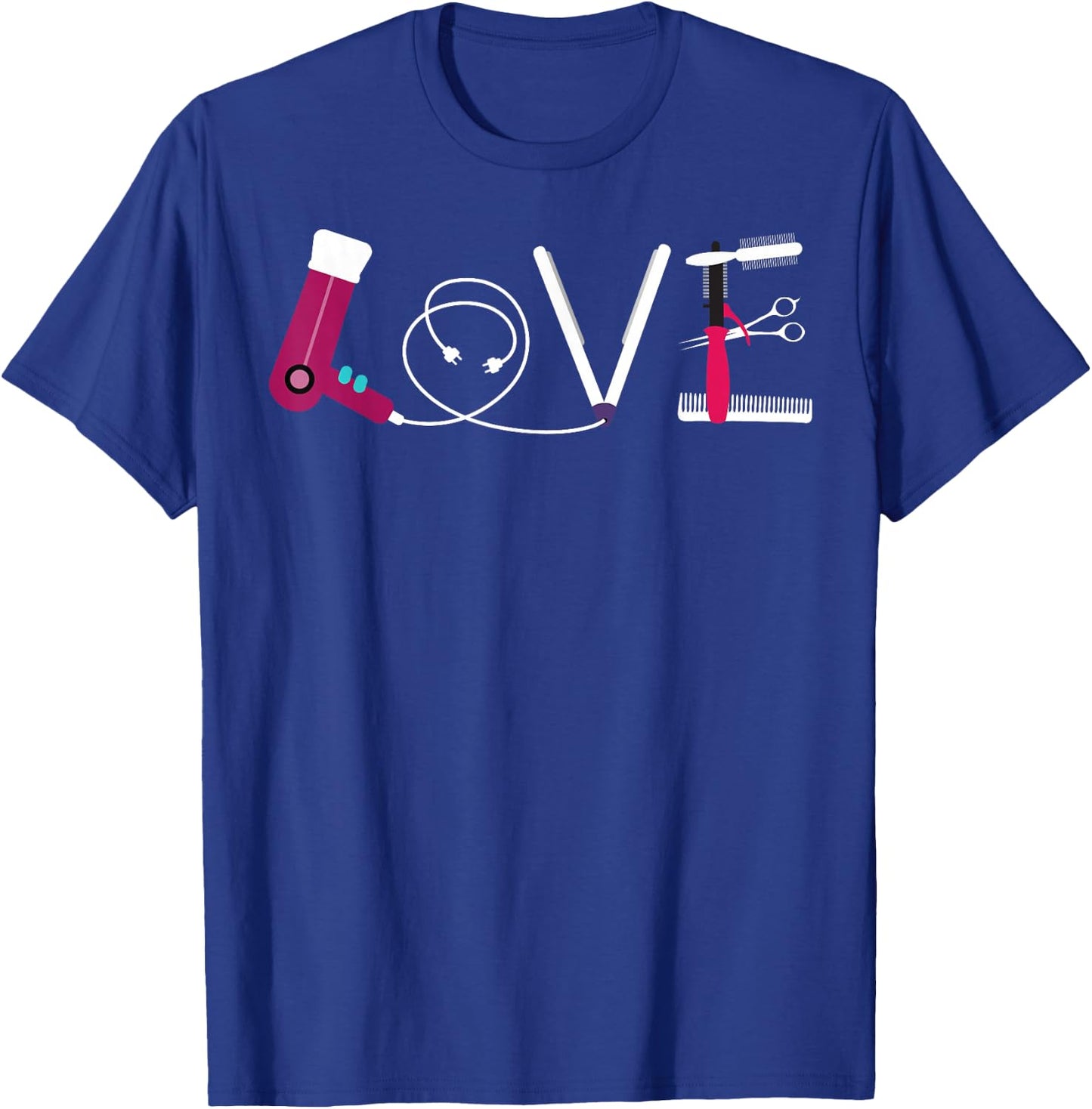 Best Hairdresser Gift Cosmetology Beautician Men T-Shirt - T-Shirt | Royal