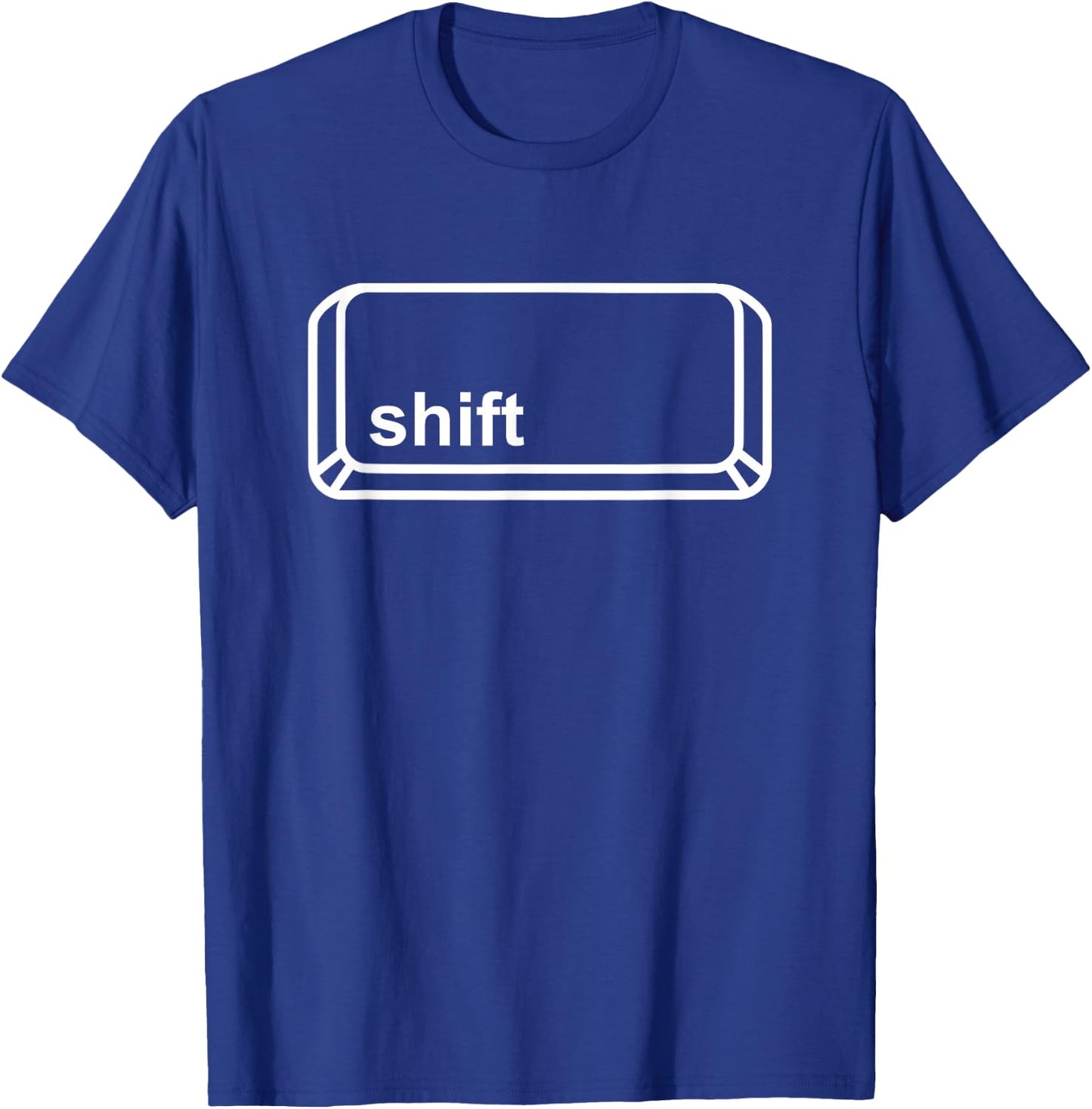 Shift Button Computer Key Halloween Group Costume Dark T-Shirt - T-Shirt | Royal