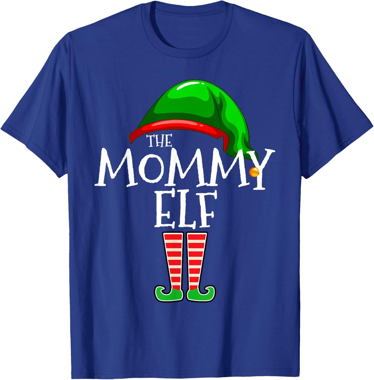 Mommy Elf Family Matching Group Christmas Mom T-Shirt - T-Shirt | Royal
