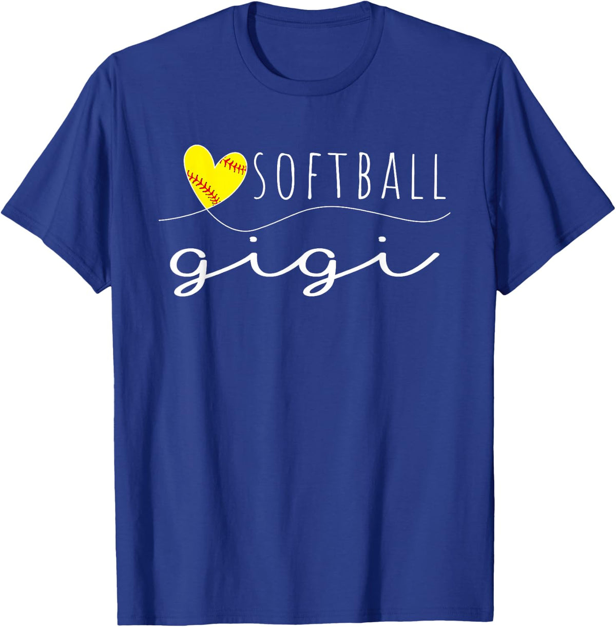 Softball Gigi Softball Heart Family Matching T-Shirt - T-Shirt | Royal