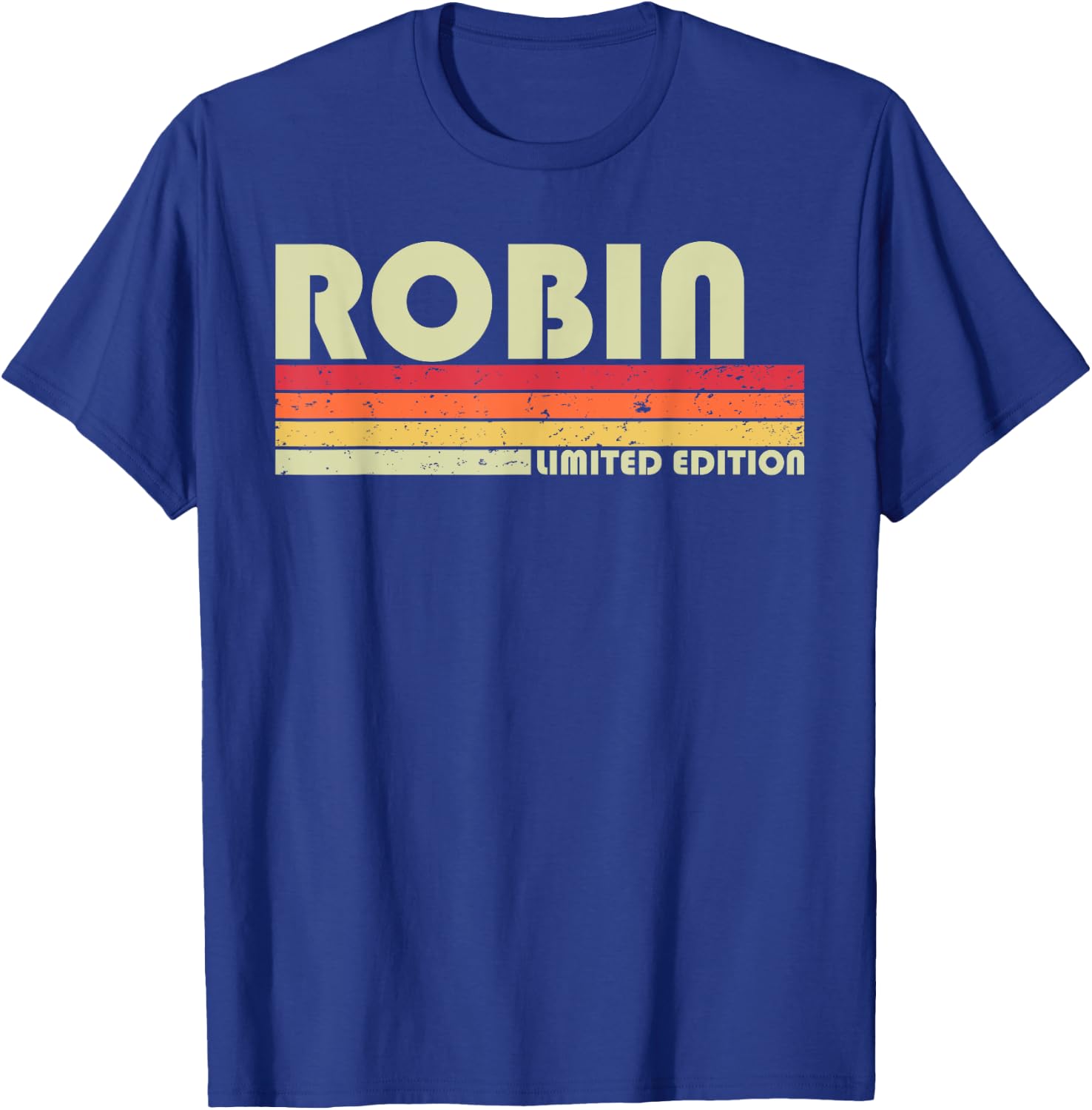 ROBIN Gift Name Personalized Retro Vintage 80s 90s Birthday T-Shirt - T-Shirt | Royal