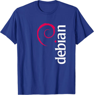 Linux Debian Lovers Have Spiral Logo Open Source Os T-Shirt - T-Shirt | Royal