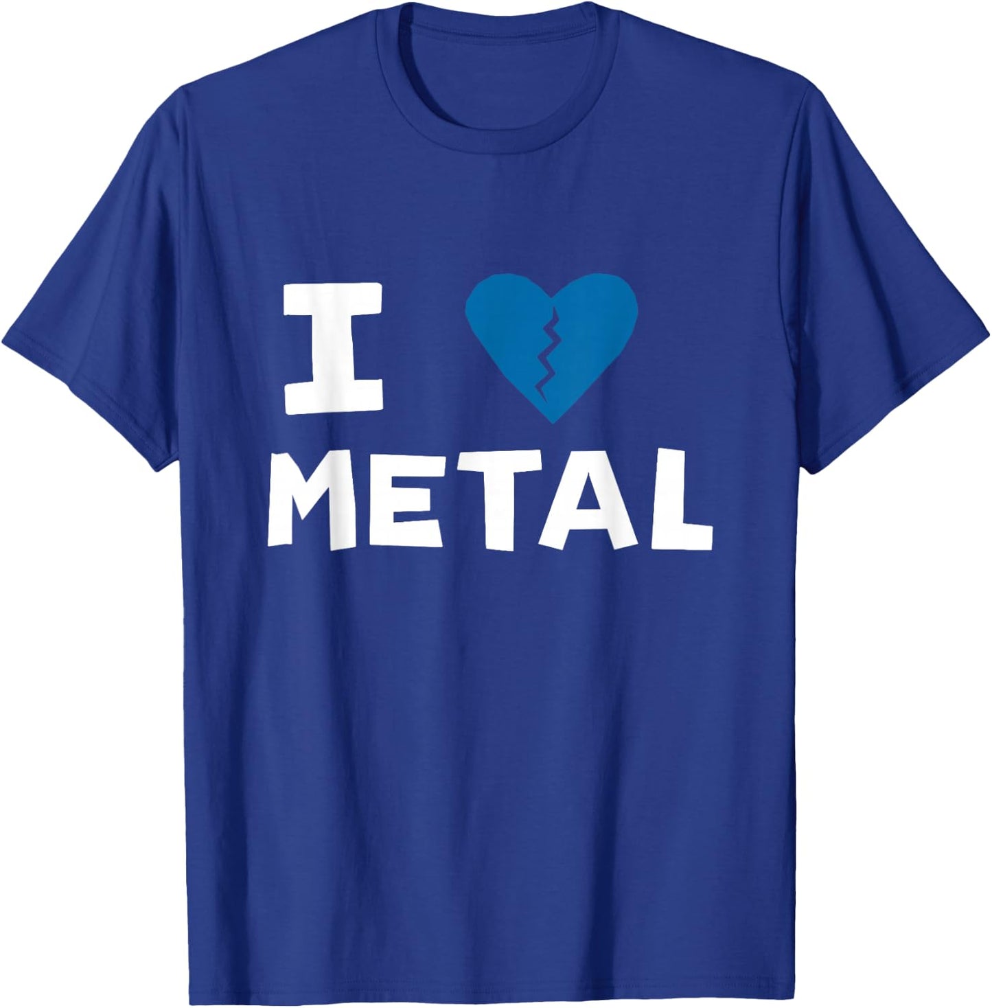 I Heart Metal Design T-Shirt - T-Shirt | Royal