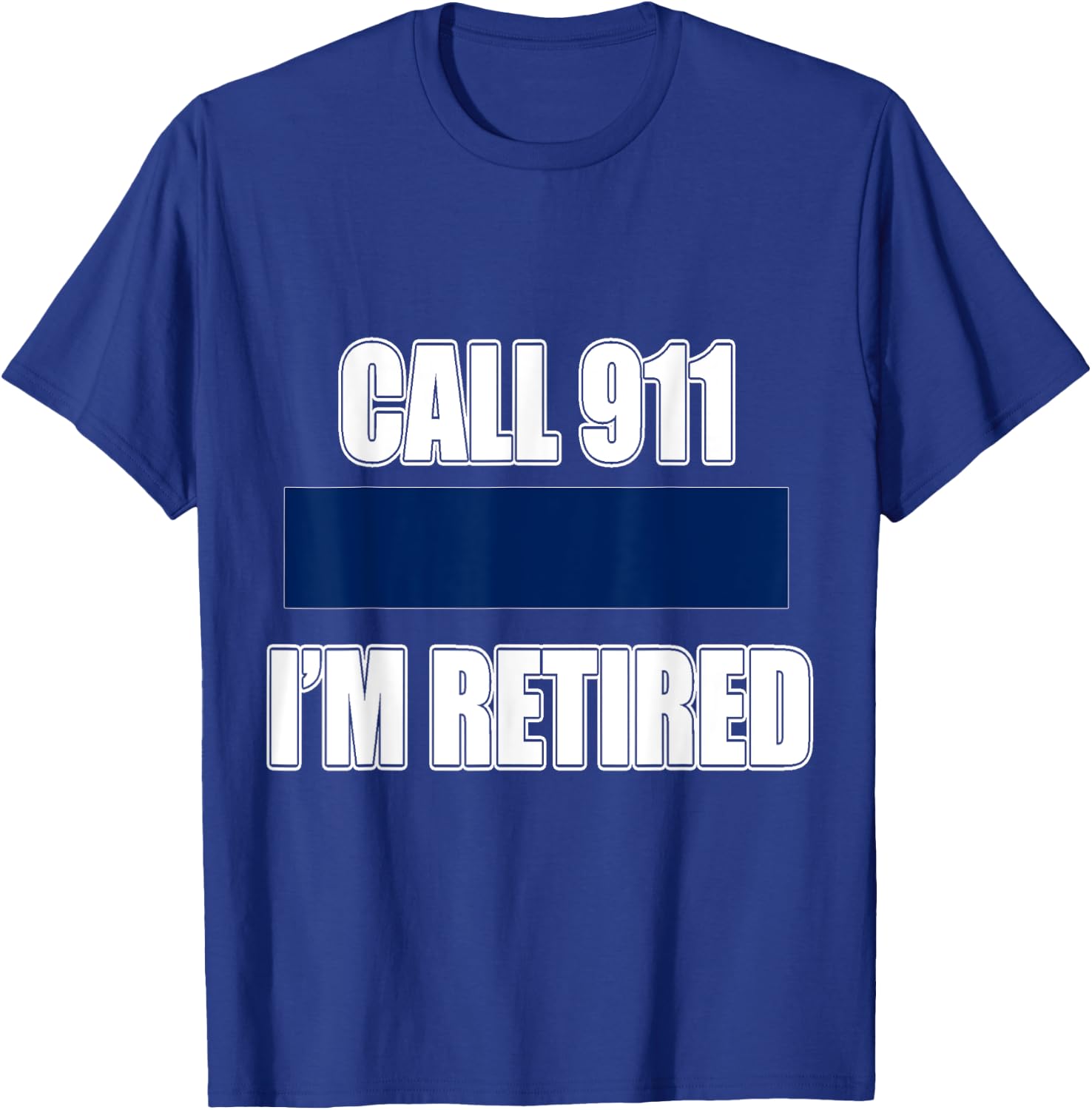 Retired Police Officer Retirement Gift Shirt Cop T-Shirt - T-Shirt | Royal